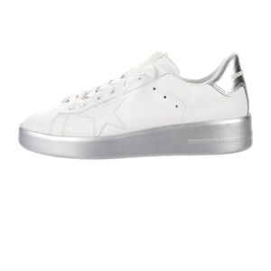 Golden goose distressed white leather sneakers